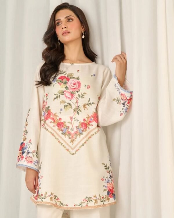 Floral Digital Print 2-Piece Outfit